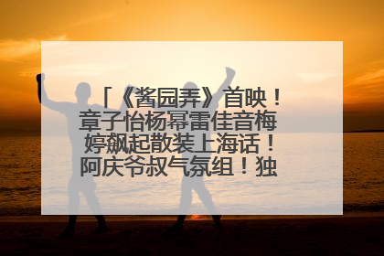 《酱园弄》首映！章子怡杨幂雷佳音梅婷飙起散装上海话！阿庆爷叔气氛组！独独没见他……