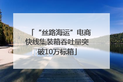 “丝路海运”电商快线集装箱吞吐量突破10万标箱