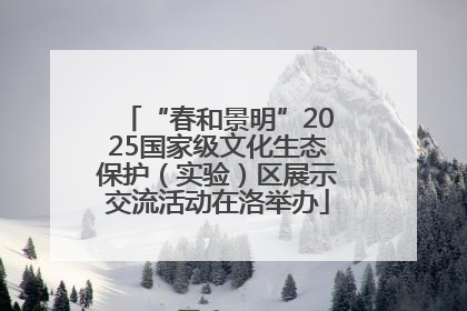 “春和景明”2025国家级文化生态保护（实验）区展示交流活动在洛举办