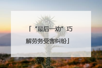 “最后一劝”巧解劳务受害纠纷