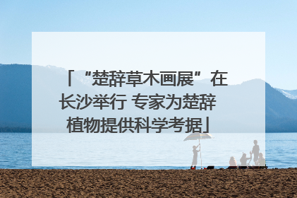 “楚辞草木画展”在长沙举行 专家为楚辞植物提供科学考据