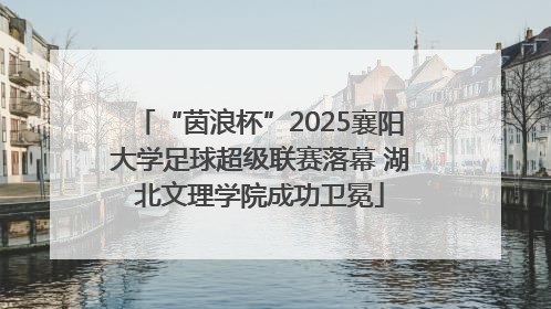 “茵浪杯”2025襄阳大学足球超级联赛落幕 湖北文理学院成功卫冕
