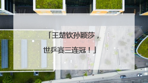 王楚钦孙颖莎，世乒赛三连冠！