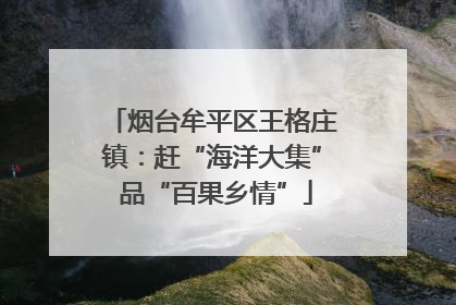 烟台牟平区王格庄镇：赶“海洋大集” 品“百果乡情”