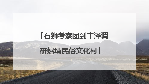 石狮考察团到丰泽调研蟳埔民俗文化村