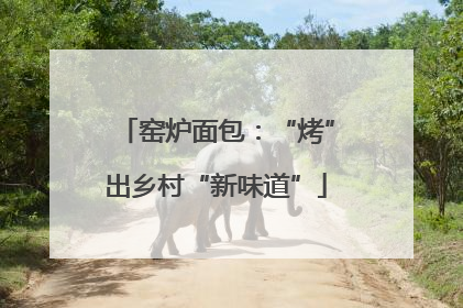 窑炉面包：“烤”出乡村“新味道”