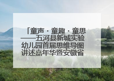 童声・童趣・童思——五河县新城实验幼儿园首届思维导图讲述嘉年华暨安徽省学前教育教研基地园项目阶段性成果展示活动