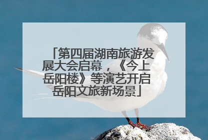 第四届湖南旅游发展大会启幕，《今上岳阳楼》等演艺开启岳阳文旅新场景