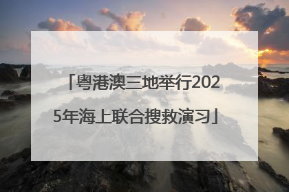 粤港澳三地举行2025年海上联合搜救演习