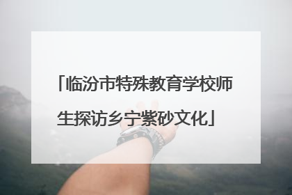 临汾市特殊教育学校师生探访乡宁紫砂文化