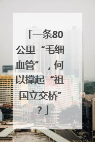一条80公里“毛细血管”，何以撑起“祖国立交桥”？