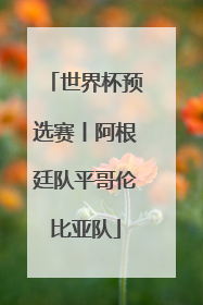 世界杯预选赛丨阿根廷队平哥伦比亚队