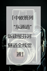 中欧班列“东通道”新建绥芬河隧道全线贯通