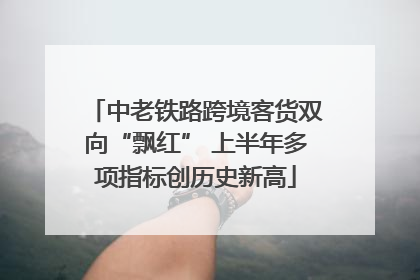 中老铁路跨境客货双向“飘红” 上半年多项指标创历史新高