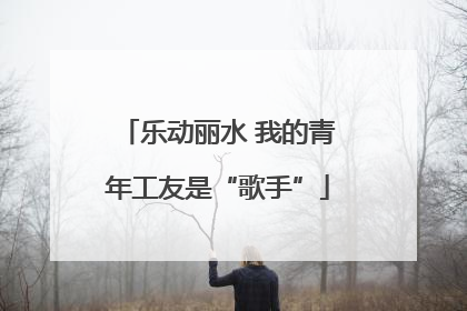 乐动丽水 我的青年工友是“歌手”