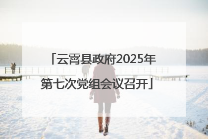 云霄县政府2025年第七次党组会议召开