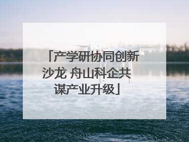 产学研协同创新沙龙 舟山科企共谋产业升级