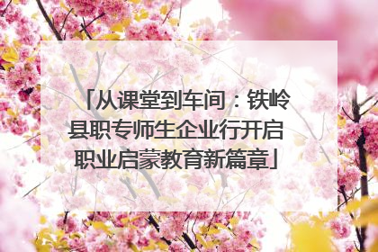 从课堂到车间：铁岭县职专师生企业行开启职业启蒙教育新篇章