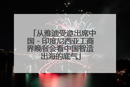 从雅迪受邀出席中国－印度尼西亚工商界晚餐会看中国智造出海的底气