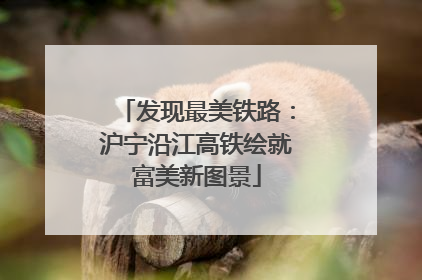发现最美铁路：沪宁沿江高铁绘就富美新图景