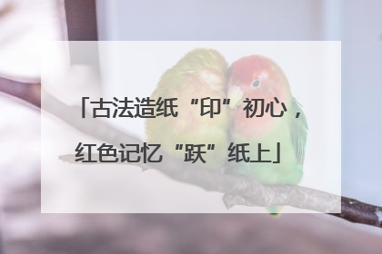 古法造纸“印”初心，红色记忆“跃”纸上