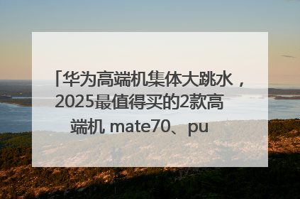 华为高端机集体大跳水，2025最值得买的2款高端机 mate70、pura70如何选？