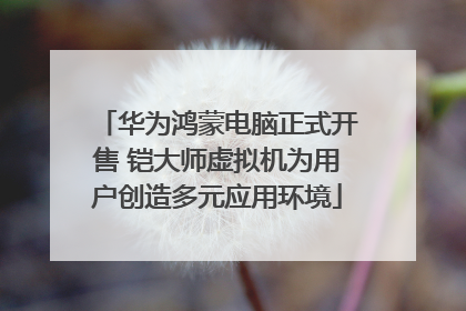 华为鸿蒙电脑正式开售 铠大师虚拟机为用户创造多元应用环境