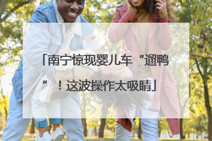 南宁惊现婴儿车“遛鸭”！这波操作太吸睛