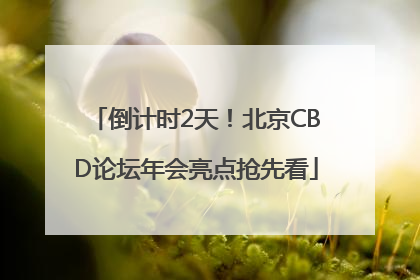 倒计时2天！北京CBD论坛年会亮点抢先看