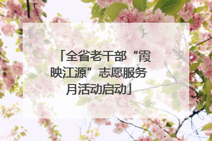 全省老干部“霞映江源”志愿服务月活动启动