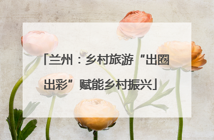 兰州：乡村旅游“出圈出彩”赋能乡村振兴