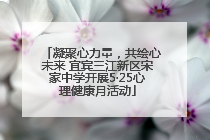 凝聚心力量，共绘心未来 宜宾三江新区宋家中学开展5·25心理健康月活动