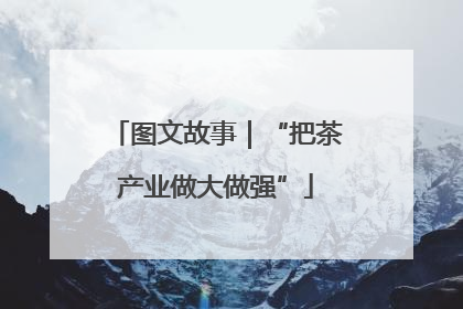 图文故事｜“把茶产业做大做强”