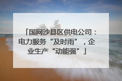 国网沙县区供电公司：电力服务“及时雨”，企业生产“动能强”