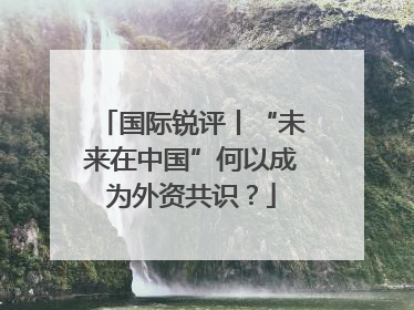 国际锐评丨“未来在中国”何以成为外资共识？