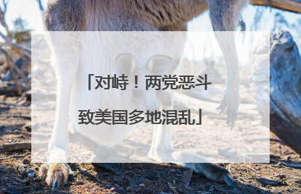 对峙！两党恶斗致美国多地混乱