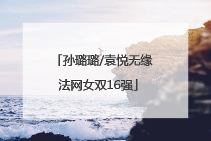 孙璐璐/袁悦无缘法网女双16强