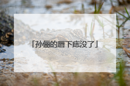 孙俪的唇下痣没了