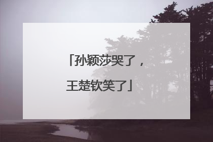 孙颖莎哭了，王楚钦笑了