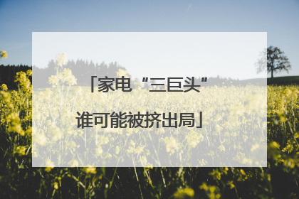 家电“三巨头”谁可能被挤出局
