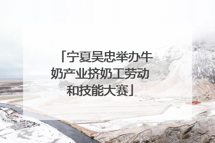 宁夏吴忠举办牛奶产业挤奶工劳动和技能大赛