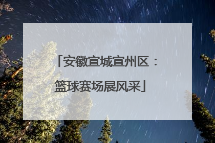 安徽宣城宣州区：篮球赛场展风采
