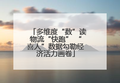 多维度“数”读物流“快跑” “喜人”数据勾勒经济活力画卷