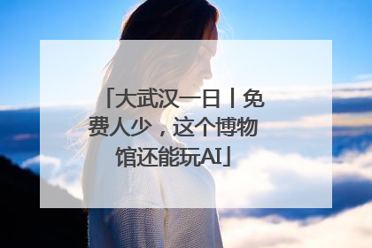 大武汉一日丨免费人少，这个博物馆还能玩AI