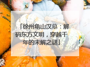 徐州龟山汉墓：解码东方文明，穿越千年的未解之谜