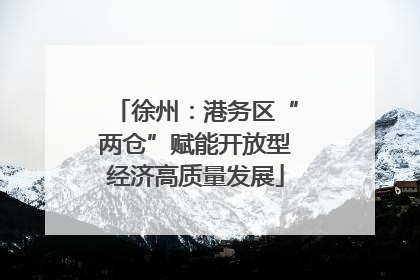 徐州：港务区“两仓”赋能开放型经济高质量发展