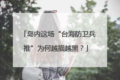 岛内这场“台海防卫兵推”为何越描越黑？