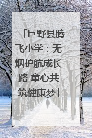巨野县腾飞小学：无烟护航成长路 童心共筑健康梦