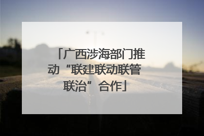广西涉海部门推动“联建联动联管联治”合作