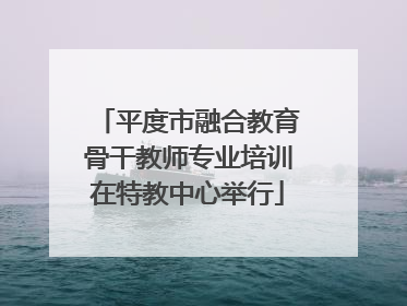 平度市融合教育骨干教师专业培训在特教中心举行